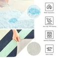 thumbnail image 3 of Yayeee Bath Rugs for Bathroom Floor Set of 2 Non Slip Fluffy Soft Absorbent Mat, Isometric Green, 3 of 7