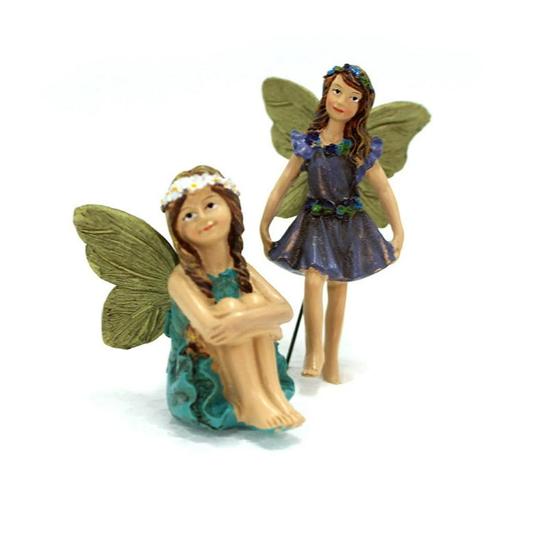Little Girl Wings Miniature Fairy Garden Accessory Figurine Dollhouse Ornament Little Girl Wings Miniature Fairy Garden Accessory Figurine Dollhouse Ornament