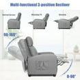 thumbnail image 6 of Recliner Massage Chair, Ergonomic Adjustable Single Sofa with Padded Seat Grey, 6 of 8
