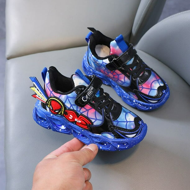 Disney dessin anim enfants chaussures lumineuses enfants super h ros baskets gar ons filles LED clair doux printemps b b infantile Tennis
