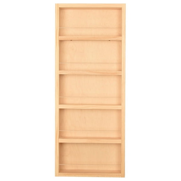 Ceres Unfinished On the Wall Spice Rack 35"h x 14"w x 3.5"d