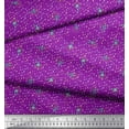 thumbnail image 2 of Soimoi Purple Cotton Duck Fabric Spiral & Dots Print Fabric by the Yard 42 Inch Wide, 2 of 3