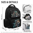 thumbnail image 5 of Jeiento Dinosaur Backpack for Girls 17 Inch Lightweight School Bookbag with 600D Tear Resistant & 6 Pockets, Cool Bookbag for Grades 3-6 Ages 9-12, 5 of 8