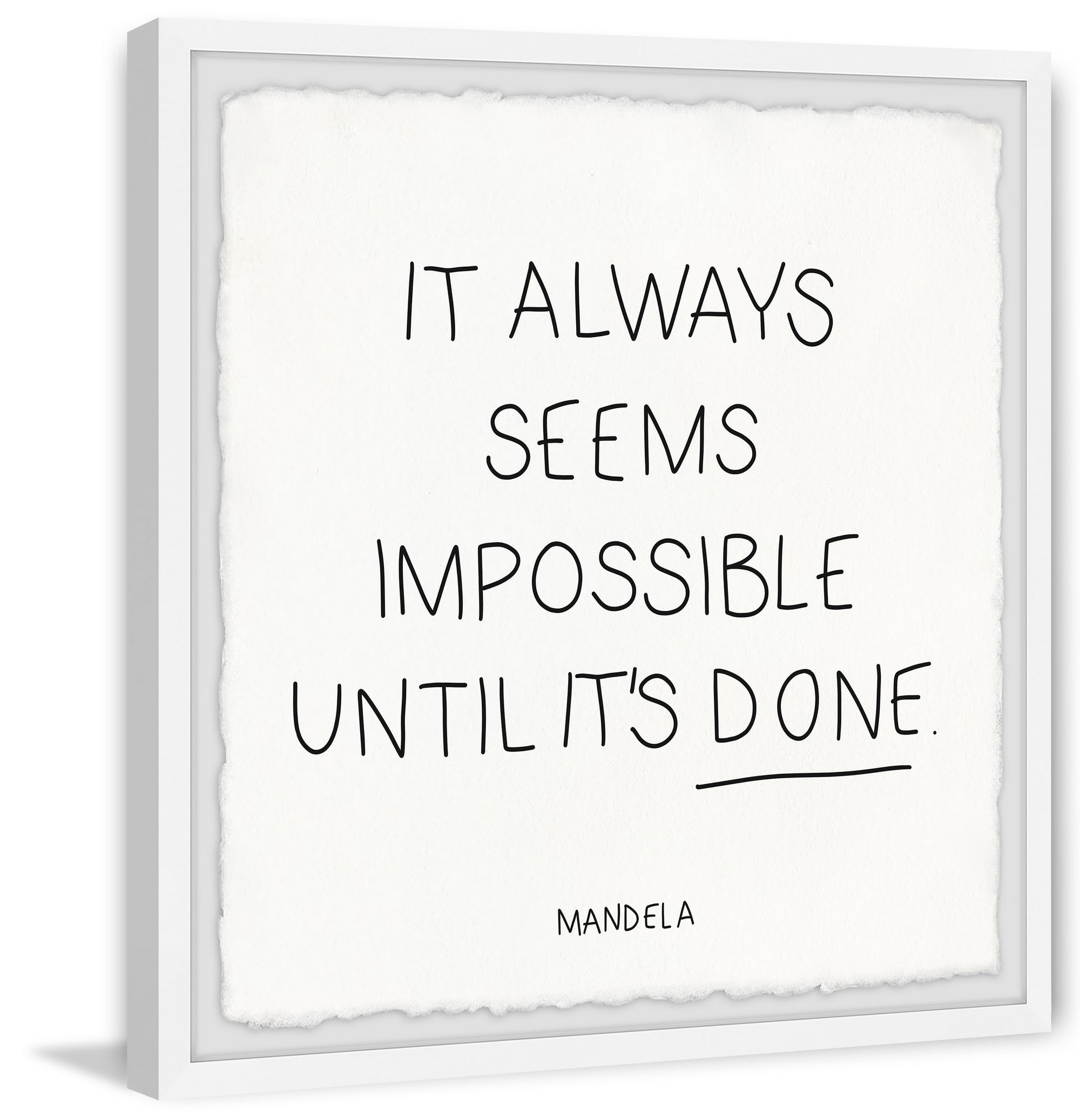 Nothings Impossible 18.00 in x 18.00 in Framed Painting Art Prints, by Marmont Hill