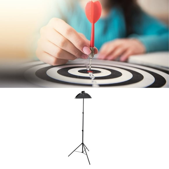 Freestanding Dartboard Stand Tray Mounting Bracket Dartboard Holder with Freestanding Tripod Adjustable Height Easy to Assemble