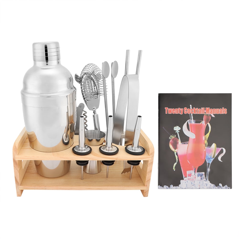 Cocktail Shaker Set Cocktail Shaker Mixer Tools Bar Mix Drink Tools 12 Pcs Stainless Steel