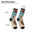 thumbnail image 2 of Goofa Hot Air Balloon Guinea Pig Pattern Children's Crew Socks, Kids' Daily Wear and Sports Socks, Breathable Socks, Sports Socks, Moisture-Wicking Socks for Children, 2 of 6