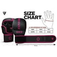 thumbnail image 6 of RDX MMA Boxing Grappling Gloves Muay Thai Sparring Kickboxing KARA Matte Pink, L/XL, 6 of 6