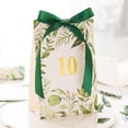 thumbnail image 4 of 6 Piezas Tarjetas de Papel perfecl con Cinta Asignación Hecho Decoración Colgantes Verde Tarjeta de mesa de papel, 4 of 8