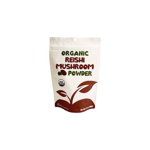 USDA Certified Organic Reishi Mushroom (Ganoderma Lucidum) Powder, Extract, 3.5 Ounces, Non GMO, Gluten Free