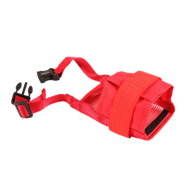 Boca Respirable Perro Accesorios de Animales Doemsticos Resistente Duradero - Rojo s, tal se describe Zulema Máscara de boca de perro cachorro de perro