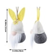 thumbnail image 2 of Easter Bunny Decorations Clearance New Easter Bunny With Multiple Wool Pendants No Face Elderly Dwarf Doll Rudolf Decoration, 2 of 3