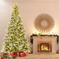 thumbnail image 1 of Gymax 9ft Artificial Christmas Tree Hinged Xmas Tree w/ 1871 Branch Tips 690 Lights, 1 of 10