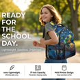 thumbnail image 4 of Yspwyqan 4 Piece Kids Backpack And Lunch Box Set, Blue White Cherry Blossom Large Capacity Back to School Gifts for Ages 8-15 Girls, Elementary Middle School Backpack Set, 4 of 7