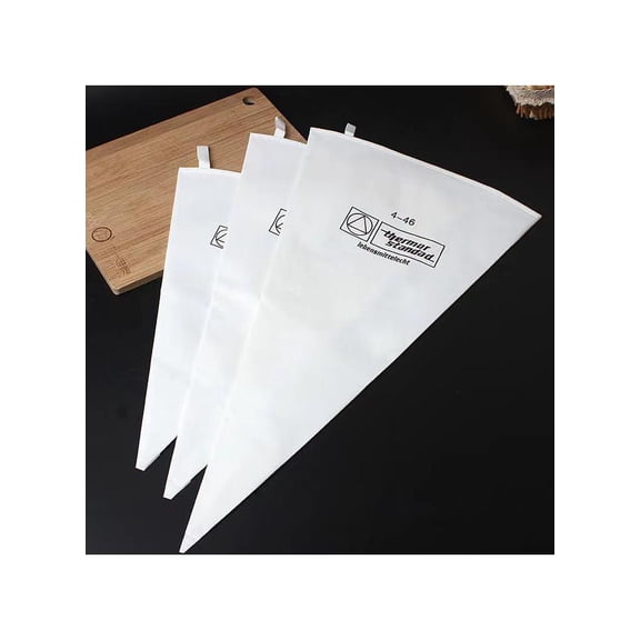 3 Pcs Reusable Piping Bags Canvas Pastry Bag ,Canvas Piping Bag Icing Frosting Bag Non-Slip Pastry Bags Canvas Cake Decorating Bags