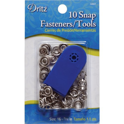 Dritz Snap Fasteners, 10 Count