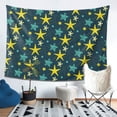 thumbnail image 4 of YFYANG Green Vintage Star Doodle Tapestry, Bedroom Dormitory Living Room Decoration Tapestrys Wall Hanging , 80 x 60 in, 4 of 8