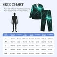 thumbnail image 4 of Sikiie Green Lightning Flash Mens Pajama Set, Soft Warm Long Sleeve Sleepwear, Cozy Button-Down Pjs for Men-Medium, 4 of 7
