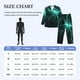thumbnail image 4 of Balery Green Lightning Flash Pijama para Hombre de Dos Piezas con Manga Larga, Conjunto de Dormir y Descanso Suave con Bolsillos-Large, 4 of 7