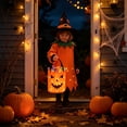 thumbnail image 4 of Yellow LED Halloween Candy Bag, Luminous Reusable Tote Bucket, Large Capacity Trick Or Treat Bag, Polyester Kids Party Favor For Halloween Decoration, 4 of 6
