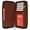 Burgundy, variant on Genuine Leather Checkbook Cover Zippered Credit Card ID Holder Wallet 653 CF (C)