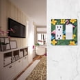 thumbnail image 5 of Yayeee Rocker Switch Wall Plate 3-Gang 6.5"x4.6" Home Decorative Outlet Cover, Flamingo Floral Pattern, 5 of 6