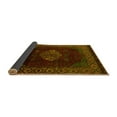 thumbnail image 2 of Ahgly Company Indoor Round Abstract Yellow Modern Area Rugs, 8' Round, 2 of 4