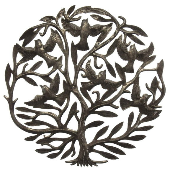 Steel Drum Art 24 inch Tree of Life Croix des Bouquets