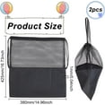 thumbnail image 2 of Polyester String Bags Multi-use Gym Drawstring bag Mesh Carry bag Rectangle Black 348x333x2mm, 2 of 4
