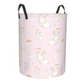 thumbnail image 2 of Balery Rainboe And Rabbit Round Laundry Basket with Handles Waterproof Freestanding Laundry Hamper for Clothes Toys in the Dorm and Family-Small, 2 of 8