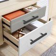 thumbnail image 3 of 30 Pack Tiroir Commode en Acier Inoxydable Noir Tire, Poignées d'Armoire de Cuisine avec Finition Noire, Armoire Carrée de Style Moderne Tire Espacement des Trous 3-3/4 ", Longueur Totale 6", 3 of 6