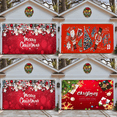 thumbnail image 2 of Fondo navideño de tela con decoración navideña de Papá Noel, pancarta para patio, puerta de garaje, tela colgante, 2 of 6