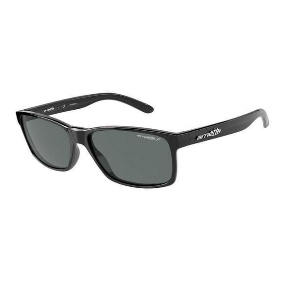 Arnette Men's Polarized Slickster AN4185-41/81-59 Black Wayfarer Sunglasses
