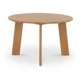 thumbnail image 3 of Moe's Home Collection Delta Round Outdoor Dining Table Natural Wood, 3 of 6