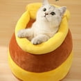 thumbnail image 4 of Billuyoard Cama para gatos Honey Pot, Otoño Invierno, forma de tarro transpirable, nido, bonita tienda de campaña para mascotas, alfombrilla Perchas para gatos, 4 of 6