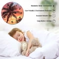 thumbnail image 3 of ZXCXRQFa Beach Palm Tree Sunset Wood Wall Clock Silent Non-Ticking Kitchen Desk Clock Battery Operated Analog Decorative Round Clocks 10 in Garden Home Decor, 3 of 7