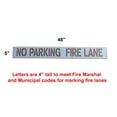 thumbnail image 2 of Curb N Sign Fire Lane Stencil - 4 Inch Premium No Parking Stencil for Customizing Curbs or Parking Lots - Reusable Made in USA with Thick Premium Plastic for multisurfaces (2 Pack), 2 of 5