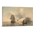 thumbnail image 1 of ARTCANVAS Off the Needles - Isle of Wight 1845 Canvas Art Print by Edward William Cooke - Size: 26" x 18" (1.50" Deep), 1 of 9