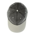 thumbnail image 4 of NYFASHION101 Unisex Adjustable 6-Panel Low-Profile Baseball Cap LOW100- Washed Black/Sand, 4 of 4