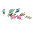 thumbnail image 4 of 50 Uds., Colgante de de multicolor con de plata, , , colgantes para joyas, collar, pendiente, perfecl Colgante de perlas, 4 of 7