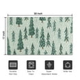 thumbnail image 5 of Light Green Christmas Tree and Snow Pattern Door Rugs,Washable Non Slip Door Mats Indoor,Decorative Door Mats,Entry Mat Indoor for Entrance,Bedroom,Kitchen,Bathroom,17"x30", 5 of 6