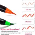 thumbnail image 3 of Watercolour Paint Brush Marker Pens Set 24 pcs Watercolour Brush Pen with two Refillable Water Pen Water Based, 3 of 3