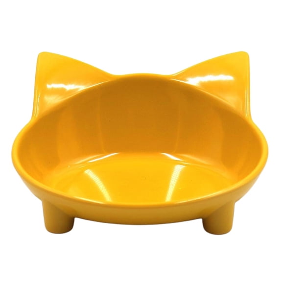 Cuenco de agua Yuyangstore para Mascotas Cuenco ancho antideslizante amarillo
