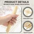 thumbnail image 3 of Uxcell Wooden Dowel Rods, Round Unfinished Wood Sticks, Precut Natural Bamboo Stick for DIY Crafting, Hardwood Craft Dowel Rods, Cake Dowels, Natural Color 3/25 x 8 Inch, 3 of 6