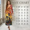 thumbnail image 6 of FKELYI Abstract Floral Black Cat Print Fall Maxi Dress for Women Long Sleeve A-Line Flowy Dresses with Side Pockets V Neck Casual Dress for Spring Winter, L, 6 of 6