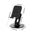 thumbnail image 3 of Foldable Cell Phone Stand for Desk, 360° Rotation Height Adjustable Portable Holder, Anti-Scratch Non-Slip Universal Stand for iPhone iPad Tablet Office Home Travel, 3 of 8