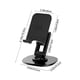 thumbnail image 3 of Soporte Plegable para Teléfono con Rotación 360° para Escritorio, Soporte Portátil Ajustable en Altura, Base Antideslizante de Plástico ABS, Negro, Compatible con Teléfonos/Tabletas, 3 of 8