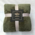 thumbnail image 2 of Cable Knitted Throw Blanket for Couch, Chenille Chunky Knit Throw Blanket - Soft and Cozy Beige Throw Blanket for Winter, Throw (50" x 60"), 2 of 4