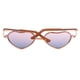 thumbnail image 4 of Marco de Corazón Gafas de de Moda para 1/6 Muñeca 12 Pulgada , Marco De Oro Rosa Azul Lente Baoblaze Gafas de sol de muñeca, 4 of 7