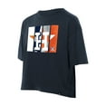 thumbnail image 2 of Women's New Era Navy Houston Astros Boxy Foil Logo T-Shirt, 2 of 5